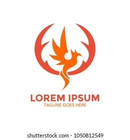 phoenix logo. bird. unique. vector illustration