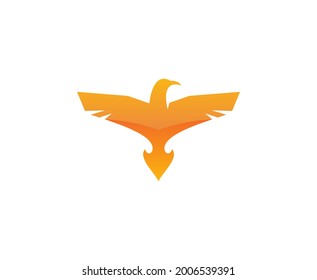 Icono del vector de aves del logotipo de Phoenix 