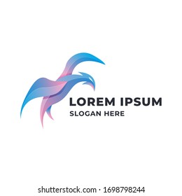phoenix logo concept with gradient colorful
