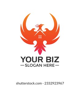 Phoenix logo concept for real estate company or various business that related