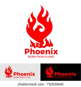 Phoenix LOGO - creative logo of the mythological bird