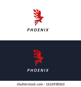 Phoenix Logo Design 3D Illustration
