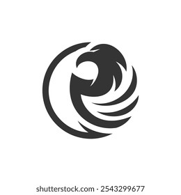 Phoenix logotipo design criativo conceito Premium Vetor Parte 1