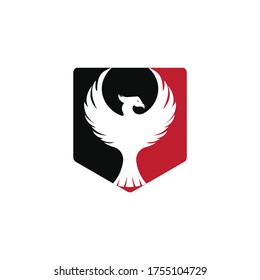 Phoenix logo design. Creative logo of mythological bird.