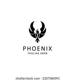 Phoenix logo design icon tamplate