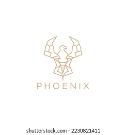 Phoenix  logo design icon template