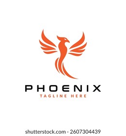 phoenix logo design. logo icon vector illustration