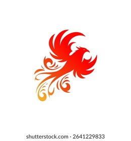 Phoenix logo design image for company business. on isolated background