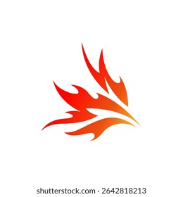 Phoenix logo design image for company business. head bird abstract 