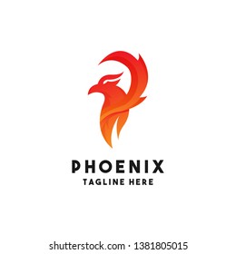 Phoenix Logo Design Inspiration, Vector Illustration