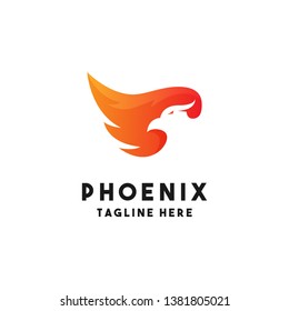 Phoenix Logo Design Inspiration, Vector Illustration