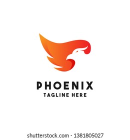 Phoenix Logo Design Inspiration, Vector Illustration