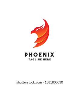 Phoenix Logo Design Inspiration, Vector Illustration