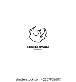 Phoenix Logo Design simple for your project