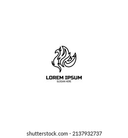 Phoenix Logo Design simple for your project