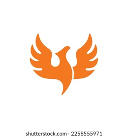 Diseño del logotipo Phoenix Tempalte - Ave de fuego de llama voladora 