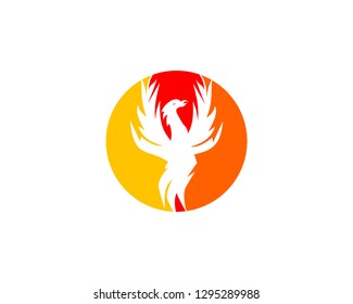 Phoenix logo design template