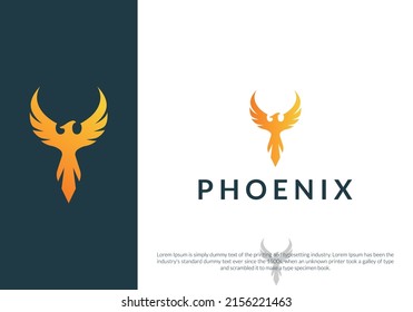 phoenix logo design. logo template