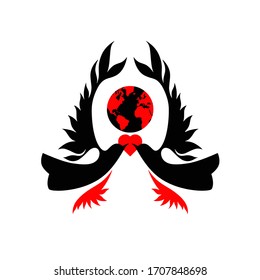 Phoenix logo design template art.