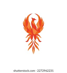 Plantilla de diseño del logotipo de Phoenix. Ilustración vectorial