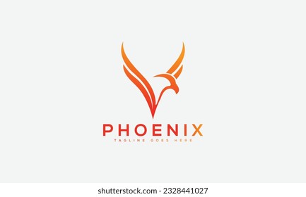 Phoenix logo Design Template Vector Graphic Branding Element.