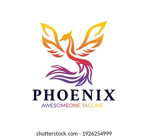 Phoenix-Logo-Design, Vektorgrafik