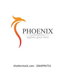 Phoenix logo design vector illustration