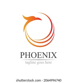 Phoenix logo design vector illustration