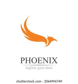 Phoenix logo design vector illustration