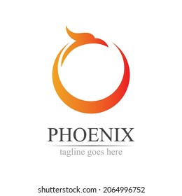 Ilustración vectorial del diseño del logotipo de Phoenix