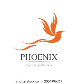 Phoenix logo design vector illustration