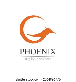 Phoenix logo design vector illustration