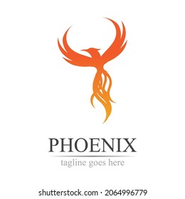 Phoenix logo design vector illustration