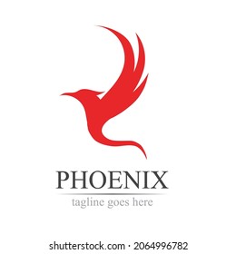 Phoenix logo design vector illustration