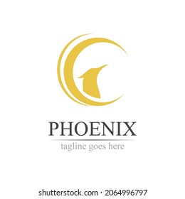 Phoenix logo design vector illustration