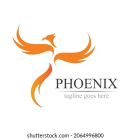 Phoenix logo design vector illustration