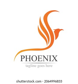 Phoenix logo design vector illustration