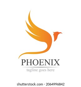 Ilustración vectorial del diseño del logotipo de Phoenix
