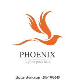 Phoenix logo design vector illustration