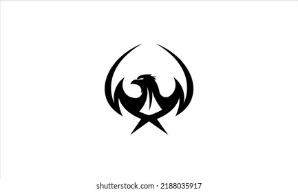 ilustración vectorial de diseño de logotipo foenix