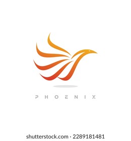 Phoenix logo design vector llustration unique concept Premium Vector Part 2