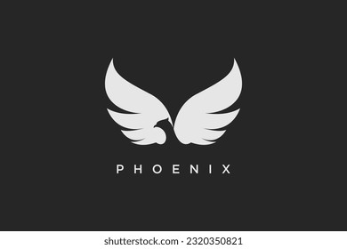 Phoenix logo design vector with modern creative concept