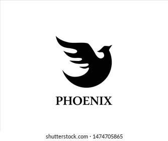 Phoenix logo design vector sign