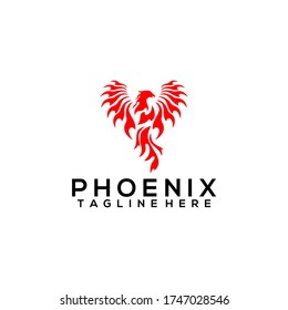 Phoenix Logo Design Vector Stock