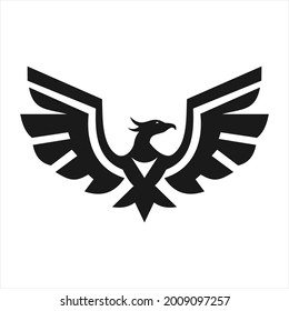 phoenix logo design vector template