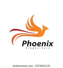 Phoenix Logo Design Vektorvorlage.