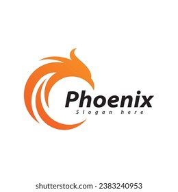 Phoenix Logo Design Vektorvorlage.