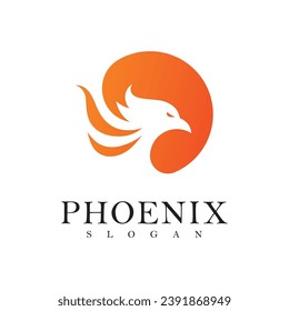 Plantilla vectorial de diseño de logotipo Phoenix.