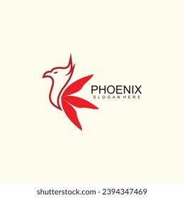 Phoenix logo design vector template