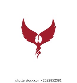 Modelo de vetor de design de logotipo Phoenix, ilustrações para ícones ou logotipos